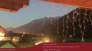 Archived webcam image showing View towards Neustift and Serles / Stubai on 19 Jun 2026 at 00:22