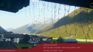Archived webcam image showing View towards Neustift and Serles / Stubai on 12 Jul 2026 at 18:44