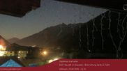 Archived webcam image showing View towards Neustift and Serles / Stubai on 5 Aug 2026 at 04:42