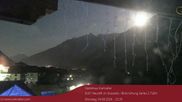 Archived webcam image showing View towards Neustift and Serles / Stubai on 5 Aug 2026 at 00:42