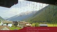 Archived webcam image showing View towards Neustift and Serles / Stubai on 5 Aug 2026 at 14:42