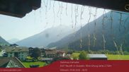 Archived webcam image showing View towards Neustift and Serles / Stubai on 5 Aug 2026 at 10:42