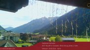 Archiviertes Webcam Bild: Blick auf Neustift und Serles im Stubaital am 26.08.2026 um 10:24 Uhr