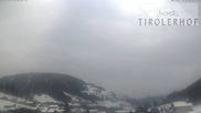 Archived webcam image showing View at the Schießhüttlift in Oberau, Tyrol on 2 Apr 2026 at 08:51