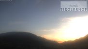 Archived webcam image showing View at the Schießhüttlift in Oberau, Tyrol on 20 Sep 2026 at 07:33