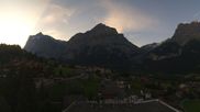 Archiviertes Webcam Bild: Grindelwald: Panoramablick vom Hotel Belvedere am 12.07.2026 um 06:39 Uhr
