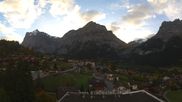 Archiviertes Webcam Bild: Grindelwald: Panoramablick vom Hotel Belvedere am 20.10.2026 um 08:35 Uhr