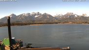 Archived webcam image showing Webcam at Hopfen am See: Restaurant Fischerhütte on 30 Apr 2026 at 08:13