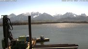 Archived webcam image showing Webcam at Hopfen am See: Restaurant Fischerhütte on 30 Apr 2026 at 14:13