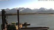 Archived webcam image showing Webcam at Hopfen am See: Restaurant Fischerhütte on 30 Apr 2026 at 16:13