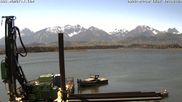 Archived webcam image showing Webcam at Hopfen am See: Restaurant Fischerhütte on 30 Apr 2026 at 12:13