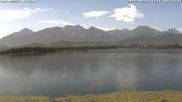 Archived webcam image showing Webcam at Hopfen am See: Restaurant Fischerhütte on 28 Aug 2026 at 10:00