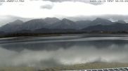 Archived webcam image showing Webcam at Hopfen am See: Restaurant Fischerhütte on 10 Oct 2026 at 08:45
