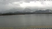 Archived webcam image showing Webcam at Hopfen am See: Restaurant Fischerhütte on 10 Oct 2026 at 12:45