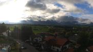 Archived webcam image showing Hopfensee - View to Reutte-Hahnenkamm ski resort on 14 Sep 2026 at 08:20