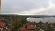 Archived webcam image showing Hopfensee - View to Reutte-Hahnenkamm ski resort on 30 Oct 2026 at 08:32