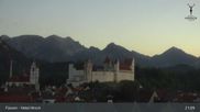 Archived webcam image showing Füssen: High Palace on 12 Jul 2026 at 01:56