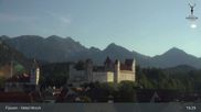 Archived webcam image showing Füssen: High Palace on 12 Jul 2026 at 19:15