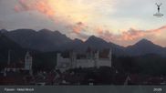 Archiviertes Webcam Bild: Hohes Schloss in Füssen am 27.08.2026 um 01:21 Uhr