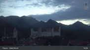Archived webcam image showing Füssen: High Palace on 21 Sep 2026 at 03:21