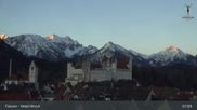 Archived webcam image showing Füssen: High Palace on 26 Feb 2026 at 07:55