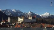 Archived webcam image showing Füssen: High Palace on 26 Feb 2026 at 09:55