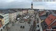 Archiviertes Webcam Bild: Stadtplatz in Traunstein am 12.04.2026 um 16:49 Uhr