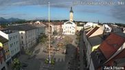 Archiviertes Webcam Bild: Stadtplatz in Traunstein am 28.05.2026 um 07:34 Uhr