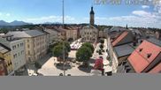 Archiviertes Webcam Bild: Stadtplatz in Traunstein am 12.07.2026 um 14:39 Uhr