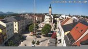 Archiviertes Webcam Bild: Stadtplatz in Traunstein am 12.07.2026 um 10:39 Uhr