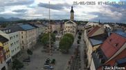 Archiviertes Webcam Bild: Stadtplatz in Traunstein am 26.08.2026 um 07:07 Uhr