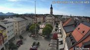 Archiviertes Webcam Bild: Stadtplatz in Traunstein am 26.08.2026 um 14:07 Uhr