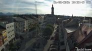 Archiviertes Webcam Bild: Stadtplatz in Traunstein am 26.08.2026 um 18:07 Uhr