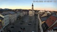 Archiviertes Webcam Bild: Stadtplatz in Traunstein am 26 Feb 2026 um 07:45 Uhr