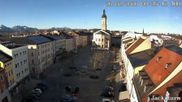 Archiviertes Webcam Bild: Stadtplatz in Traunstein am 26 Feb 2026 um 08:45 Uhr