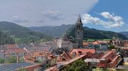 Archiviertes Webcam Bild: Judenburg: Blick auf den Stadtturm am 28.05.2026 um 10:21 Uhr