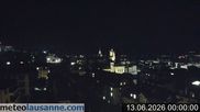 Archived webcam image showing Lausanne - Lac Léman on 13 Jun 2026 at 00:28