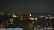 Archived webcam image showing Lausanne - Lac Léman on 30 Mar 2026 at 00:13