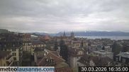 Archived webcam image showing Lausanne - Lac Léman on 30 Mar 2026 at 16:13
