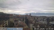 Archived webcam image showing Lausanne - Lac Léman on 30 Mar 2026 at 12:13