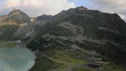 Archived webcam image showing Webcam in the Pitztaler Gletscher Rifflsee Ski Resort on 10 Aug 2026 at 07:47