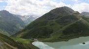 Archived webcam image showing Webcam in the Pitztaler Gletscher Rifflsee Ski Resort on 10 Aug 2026 at 14:47