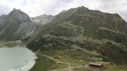 Archived webcam image showing Webcam in the Pitztaler Gletscher Rifflsee Ski Resort on 10 Aug 2026 at 16:47