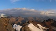 Archived webcam image showing Austria's highest Café on 10 Aug 2026 at 07:16