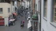 Archived webcam image showing Schaffhausen - Webcam Vordergasse on 12 Jun 2026 at 12:35