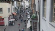 Archived webcam image showing Schaffhausen - Webcam Vordergasse on 12 Jun 2026 at 14:35