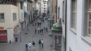 Archived webcam image showing Schaffhausen - Webcam Vordergasse on 12 Jun 2026 at 20:35