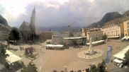 Archived webcam image showing Bozen - View Waltherplatz on 2 Aug 2026 at 14:28