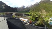 Archived webcam image showing View of Aqua Dome, Tyrol on 4 May 2026 at 08:03