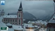 Archived webcam image showing Basilica in Mariazell on 1 Apr 2026 at 06:49
